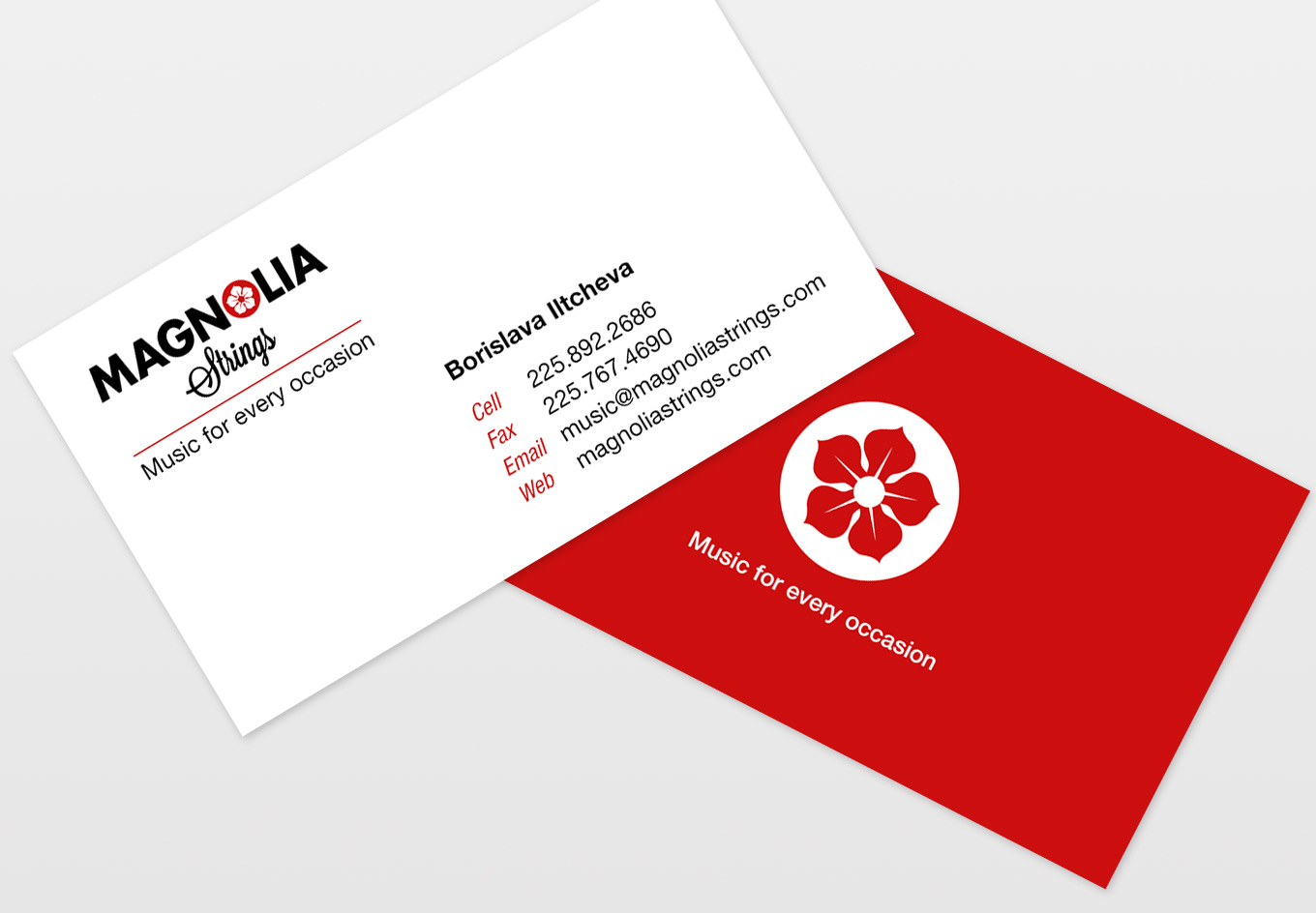 Magnolia Strings Business Card